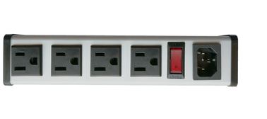 Hardwired 4 Outlet Smart PDU Power Strips 5" To 14” Aluminium Alloy Metal Housing