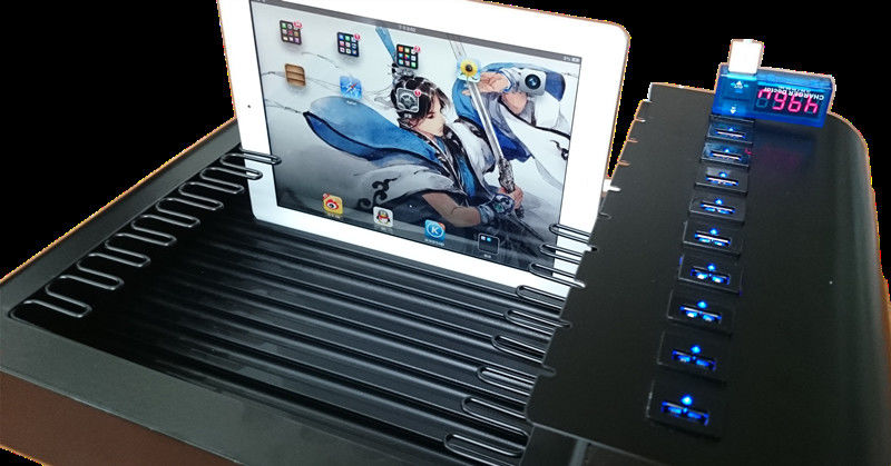 پایه شارژر USB 10 پورت برای تلفن های هوشمند / آی پد / تلفن همراه