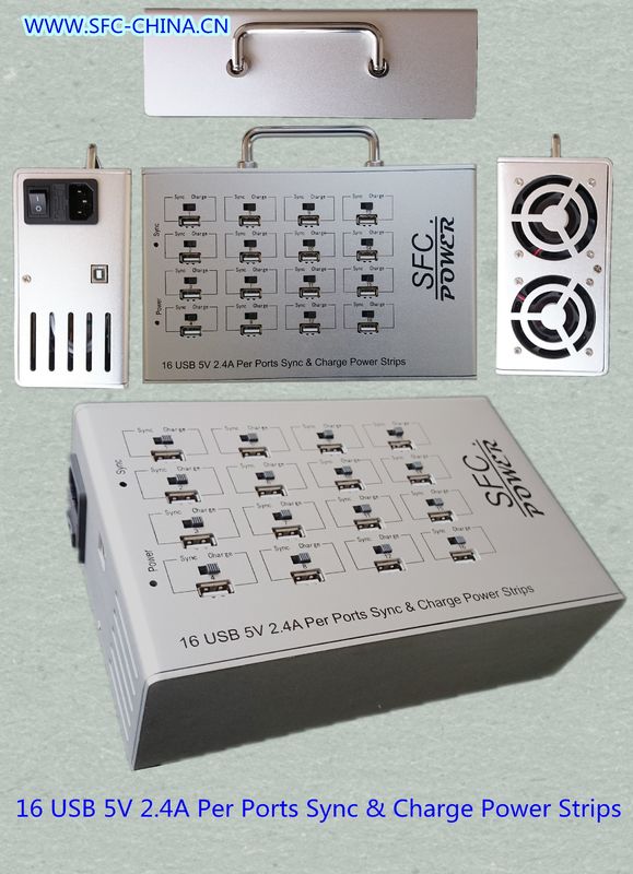 شارژر چندگانه 16 پورت USB فقط قدرت نوار 5V 2.4A برای iPad Power MP3 Bank Mobile
