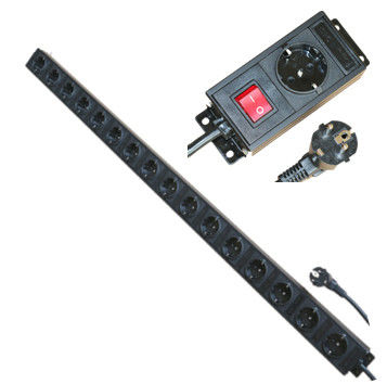 پلاگین چندگانه پانزدهمین پیمانه برق اروپا برای شبکه / آزمایشگاه / کارخانه 250V 16A