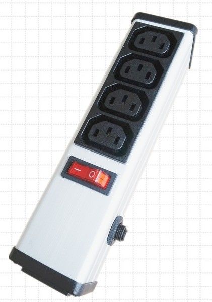 4 خروجی PDU پاور strip و سوئیچ با محافظ اضافه بار، سیم اتصال چند شاخه هوشمند