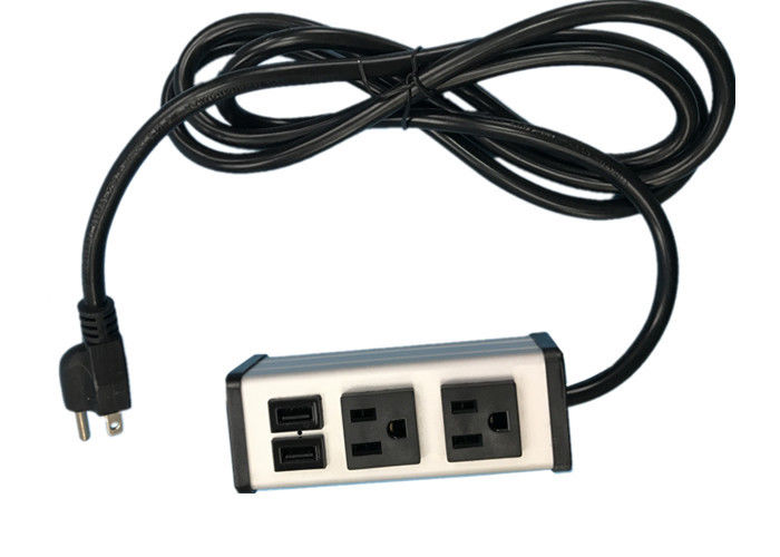 پانل قدرت دوبل سوکت با شارژر USB دو پورت 5V 2.1A / 5V 1.0A