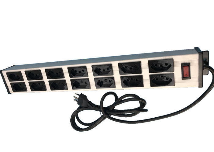 کابل برق 14 راه 19 "برزیلی با سیم 10 آمپر 250 ولت سوکت چند سوکت
