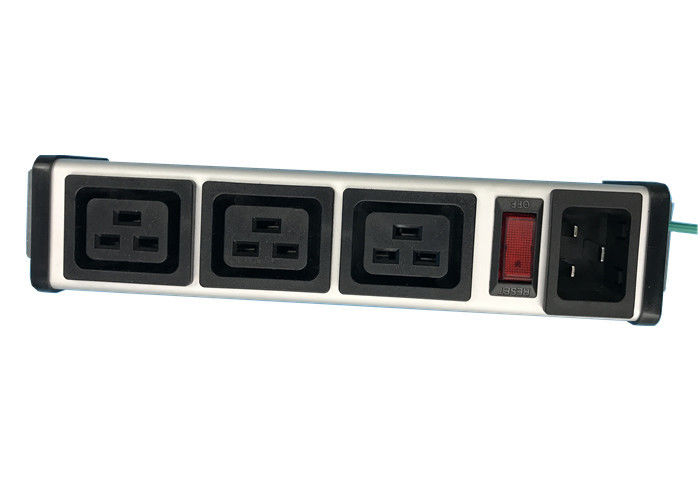 واحد توزیع برق PDU آلومینیومی سه طرفه با کنترل سوئیچ IEC 320 C19