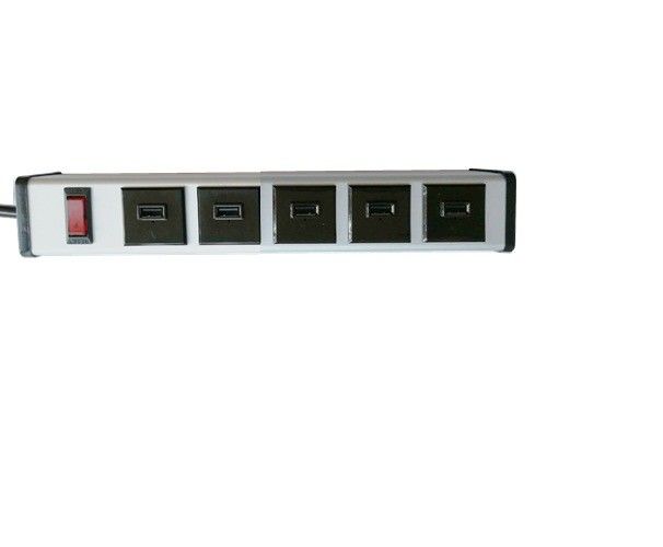 ایمنی هوشمند 5 پورت 2.0 USB شارژر قدرت بار شارژ سریع AU / EU / UK / US Plug