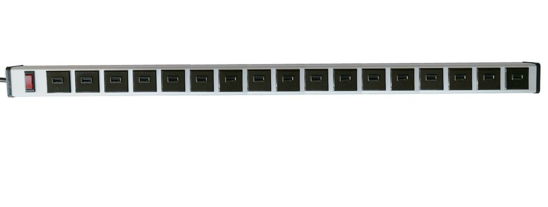 100-250VAC 17 پورت 2.0 USB شارژ نوار قدرت برای آی فون اپل قرص تلفن