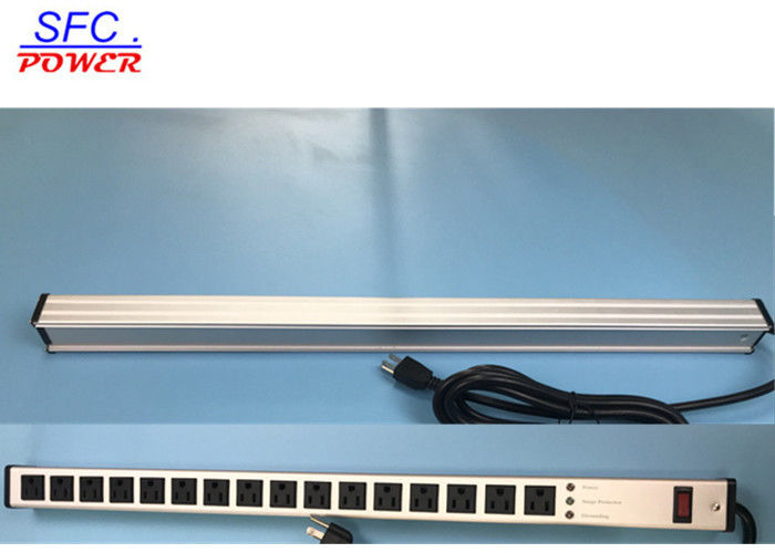 16 خروجی Anti Thunder Relocatable شیرآلات برق با سیم بندر برای کامپیوتر / Workbench