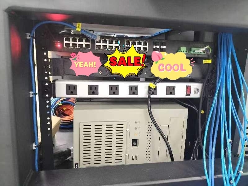 6 راه فلز تابلوهای چند خروجی نوار برق با 10' کابل تمدید 14AWG NEMA 5-15P