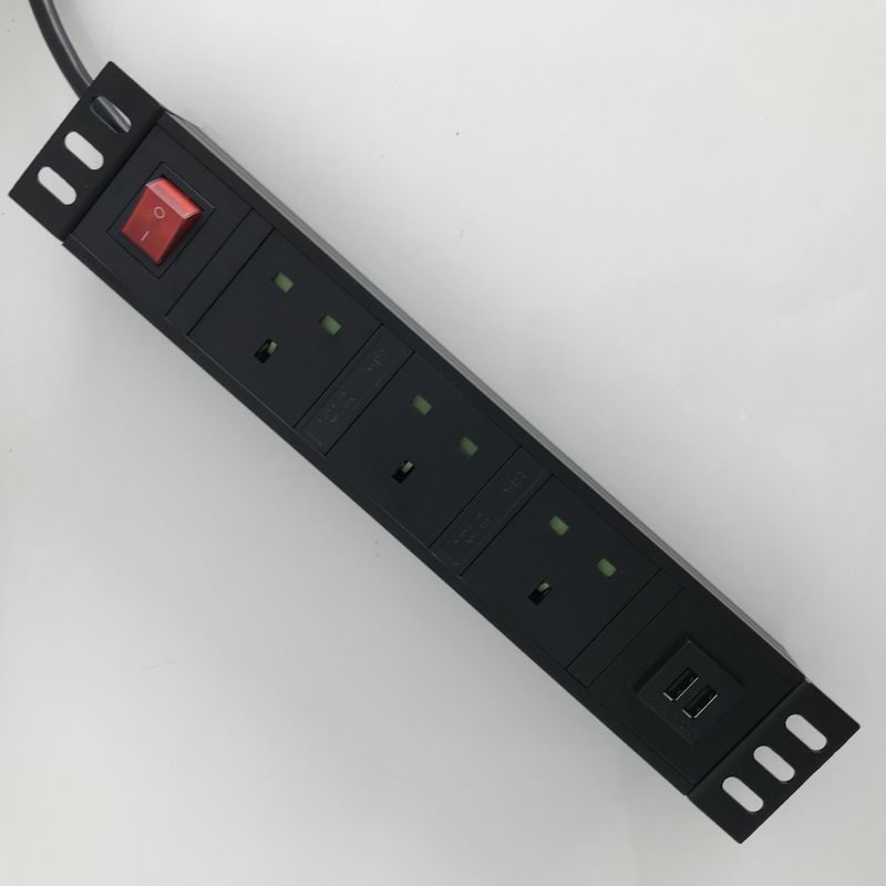 2M کابل برق هوشمند با پورت USB 3 خروجی پوسته فلزی انگلستان نوع G