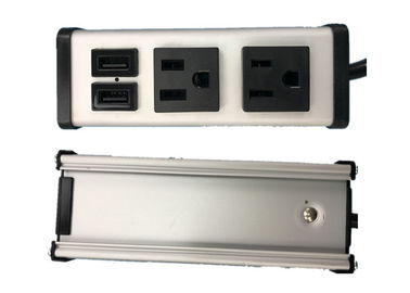 پانل قدرت دوبل سوکت با شارژر USB دو پورت 5V 2.1A / 5V 1.0A